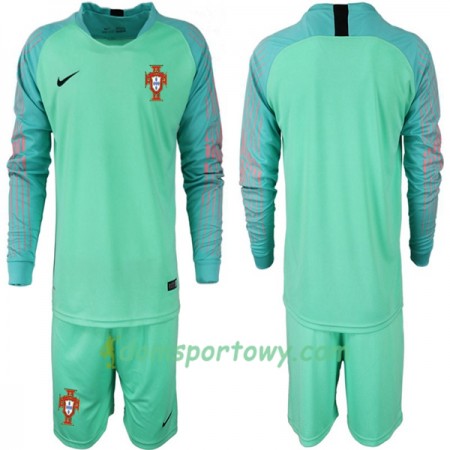 Koszulka Portugalia Bramkarska Dziecięcy Koszulki Piłkarskie Mistrzostwa Świata 2018 Długi Rękaw